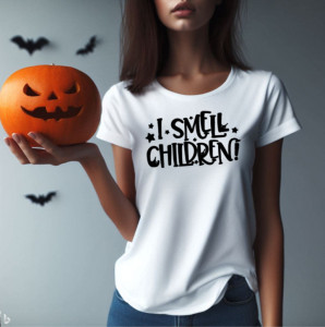 Tricou femei I Smell Children alb