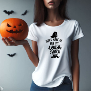 Tricou femei Witch Switch alb