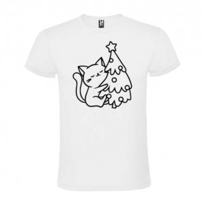 Tricou Pisică alb