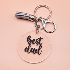 Breloc Best Dad minimalist