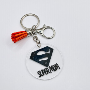 Breloc Super Mom minimalist - Img 2