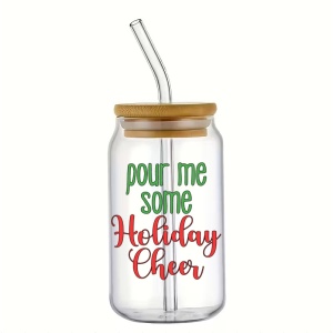 Pahar din sticlă Holiday Cheer