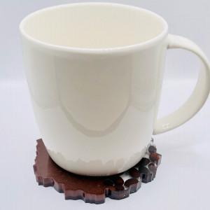 Set coastere cu suport But First, Coffee