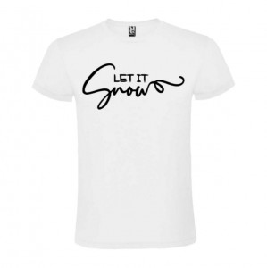 Tricou Let It Snow alb - model 3