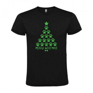 Tricou Merry Woofmas Lăbuțe negru