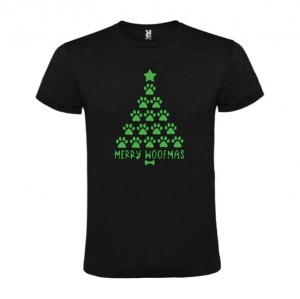Tricou Merry Woofmas Lăbuțe negru