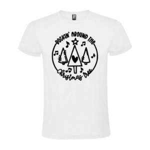 Tricou Rockin' Around the Christmas Tree alb