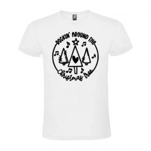 Tricou Rockin' Around the Christmas Tree alb
