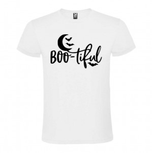 Tricou unisex Boo-tiful alb
