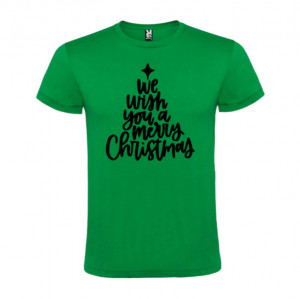 Tricou We Wish You a Merry Christmas verde