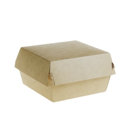 Cutii Hamburger Medii,kraft ,carton,125×111 mm,200 buc,2 set