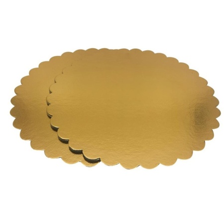 Discuri carton aurii vulcan plus 26 cm/2 mm, 100 buc