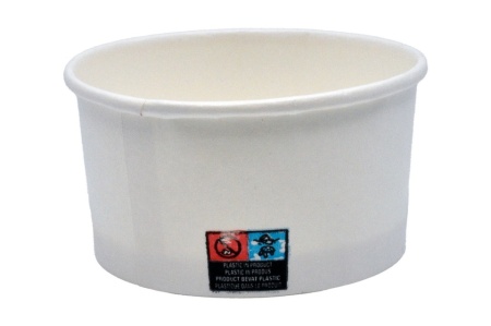 Pahar carton inghetata 100 cc alb, 1000 buc