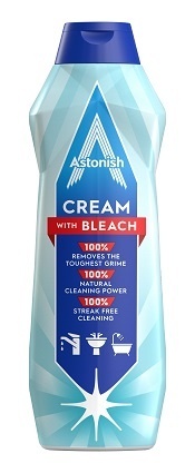 0,5L Cremă de curățat cu înălbitor– Astonish