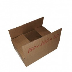 1 buc Cutie carton NATUR 150 x 100 x 50 mm - prezentare produs - disponibil la set de 25, 50, 100, 200