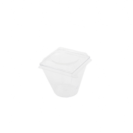 Capace patrate LD24 pentru MC24, PET,transparent,74×74 mm,1440 buc,30 set