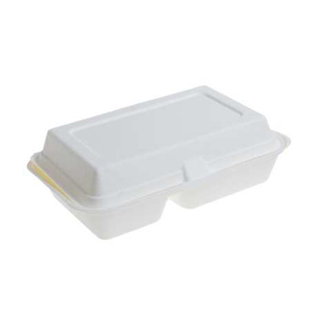 Meniuri Bio 2 compartimente 250×162 mm B002/B206 , trestie de zahar ,alb,500 buc,10 set