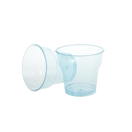 Pahare Cristal 180 ml,PS, color/transparent, D78mm h70mm, 40set, 1000 buc