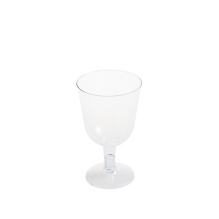 Pahare cu picior transparent pentru vin 150 ml R.150, PS,transparent, D66 mm, h110 mm, 48 set, 288 buc