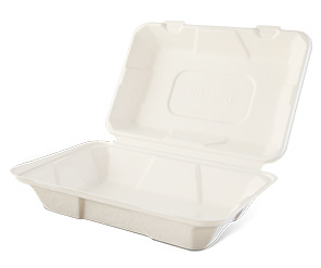 Caserola biodegradabila, meniu BIO 10-1, 436 x 336 x 246, necompartimentata,50buc/set