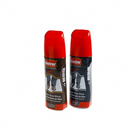 Crema lichida de pantofi maro cu aplicator cu burete atasat 75 ml, 96 buc ,16 set