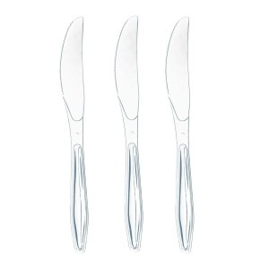Cutite transparente, reutilizabile, 2000 buc, 100 seturi