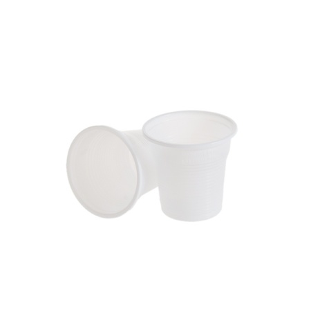 Pahare 80 cc PP albe , D57 mm , h55 mm,4000 buc, 40 set