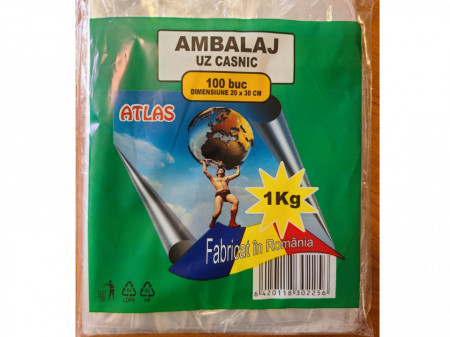 Set 5 x 100 pungi uz casnic - 1kg - 20x30cm - 500 buc