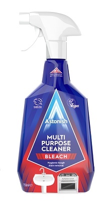 0,75L Curățare suprafețe multiple cu înălbitor - Astonish