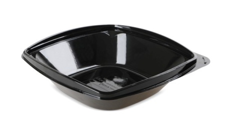 Caserole patrate negre 750 ml,PET,400buc,8 set