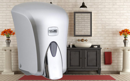 DISPENSER SAPUN LICHID 1000 ML CROME