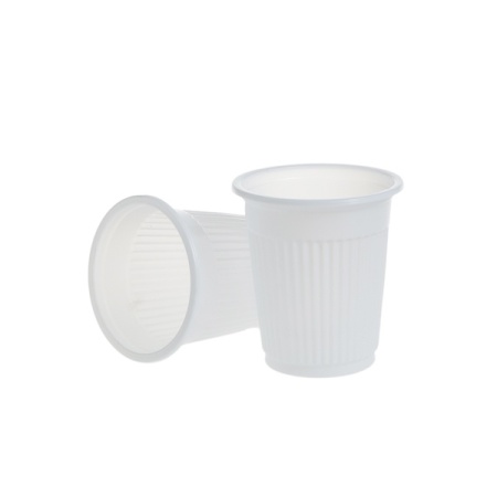 Pahare 100 cc PP, albe , D57 mm, h62 mm, 4000 buc, 40 set