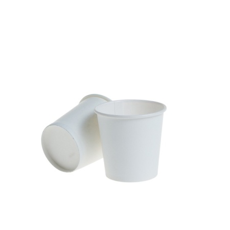 Pahare 4 oz Carton +PE, 110ml,color /albe, D62 mm , h 60 mm, 20 set, 1000 buc