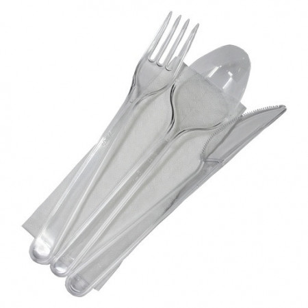 Set 100 buc tris reutilizabil transparent