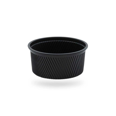 Bol supa negru din PP, 350 ml, 50 buc/set