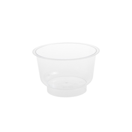 Cupe rotunde cu picior pentru desert 200 ml DC03 ,PS, transparent,D95 mm,600 buc,20 set