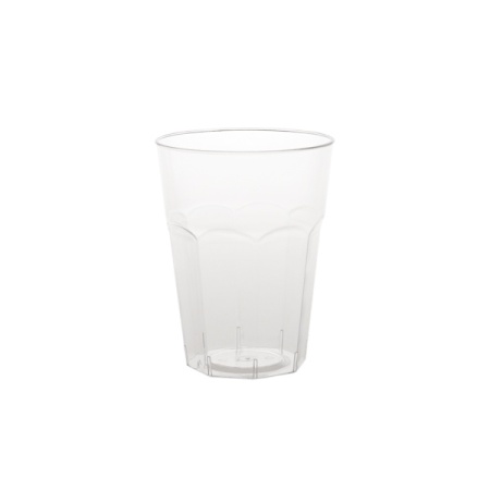 Pahare Cristal 270 ml, PS, transparent, D74 mm , h95 mm, 25 set, 500 buc