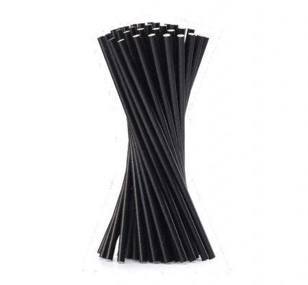 PAIE BIO DREPT JUMBO NEGRU, 150BUC/SET