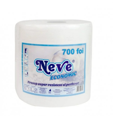Prosop hartie NEVE ECONOMIC – 2 straturi – 700 foi/rola