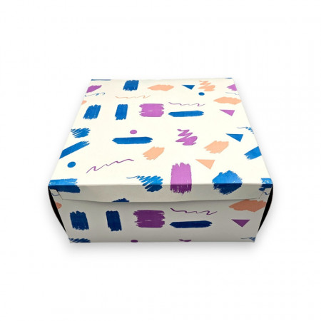 Set 25 buc Cutii tort desen Square 19x19x13 cm