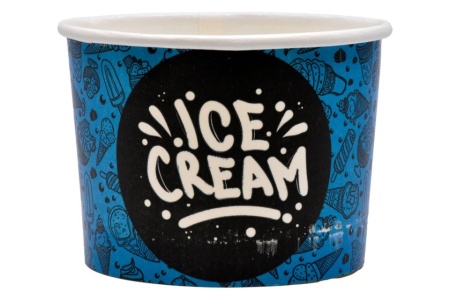 Pahar carton inghetata 200 CC "ICE CREAM" albastru 1000 BUC