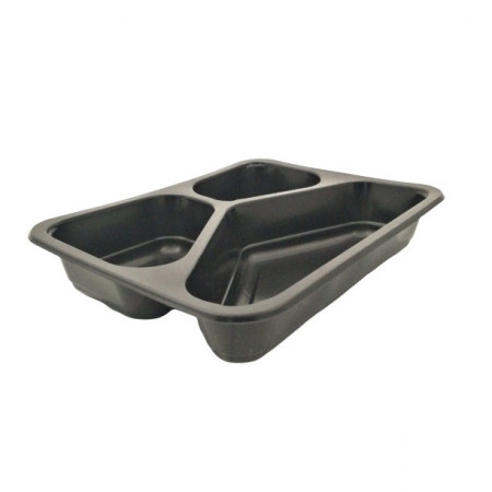Set 50 Caserola Termosudabila 3C, PP Negru, 227X178X45