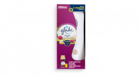 Odorizant camera Glade automatic spray, aparat + rezerva, relaxing zen, 269 ml