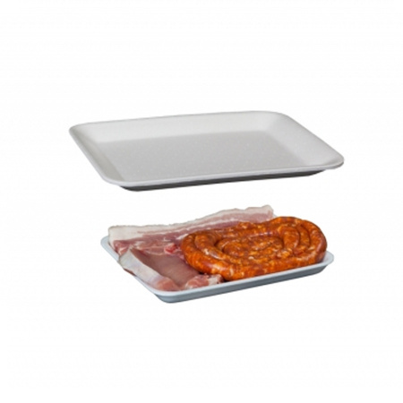 Set tavite din polistiren albe Mt 11, 250 buc, dimensiune 27,5 x 22 x 2,6 cm