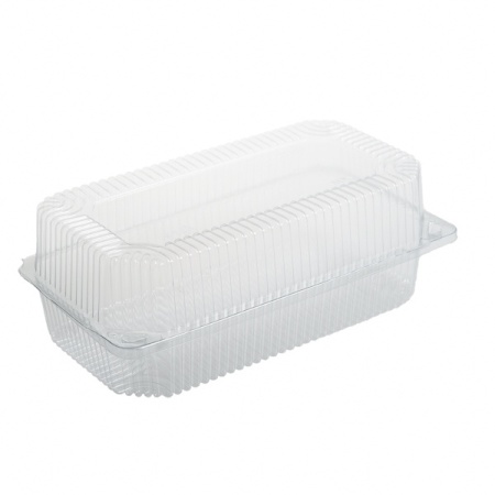 Caserole 1700 cc dreptunghi cu capac atasat IT-359,PET transparent, 110×214 mm,500 buc, 10 set