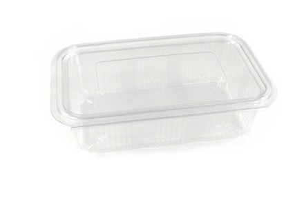 Caserole cu capac atasat, 1000 ml,transparent PP,600 buc, 6 set