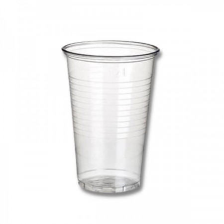 Set 100 buc Pahare Plastic Transparente 200cc -1.8GR