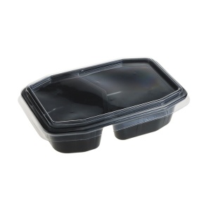 Capace octagonale pentru Caserole meniu 1/2 compartimente FT220 D, PP,transparent,145×213 mm, 360 buc,6 set - Img 2