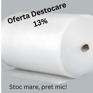 Rola 40 mp Folie cu bule, 90 microni , 3 straturi, 0,4m x 100m