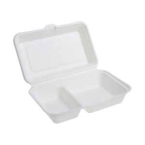 Meniuri Bio 2 compartimente 250×162 mm B002/B206 , trestie de zahar ,alb,500 buc,10 set - Img 2